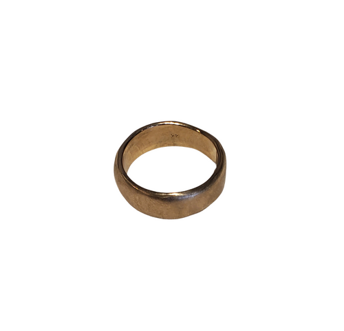 14k Gold 7 mm Stardust Band Matte Textured Ring