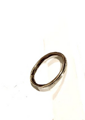 Path Ring in Solid 22k gold and Silver band