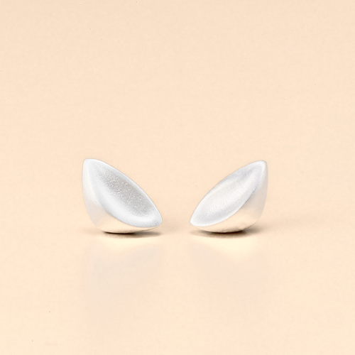 Organic Leaf Stud Earrings