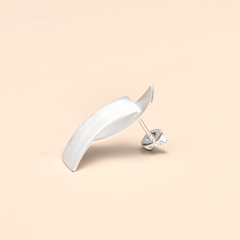 Kelim Geometric Silver Earrings