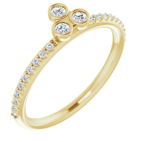 14K Yellow Gold Solitaire Oval Lab-Grown Diamond Engagement Ring with Asymmetric Criss-Cross Open Shank