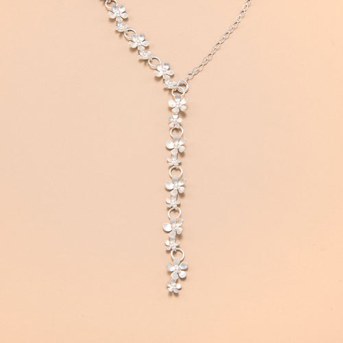 Forget Me Not Lariat Necklace