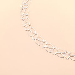 Marquise Leaf Silver Necklace