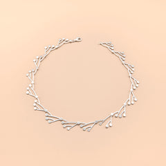 Silver Roots Necklace