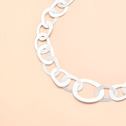 Bold Oval Chain Necklace