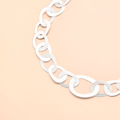 Bold Oval Chain Necklace