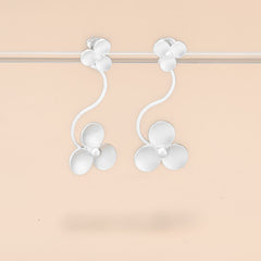 Floral Design Wire Earrings