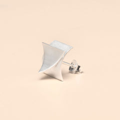 Geometric Triangle Stud Earrings