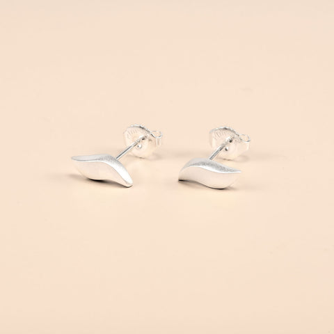 Time, Minute Earrings in Sterling Silver