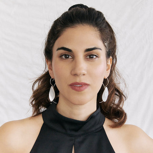 Three Twisted Leaf Shaped Earrings