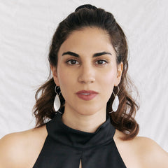 Three Twisted Leaf Shaped Earrings