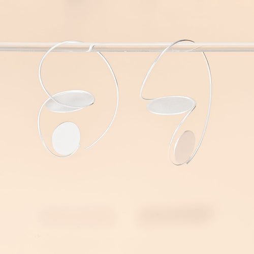 Abstract Flow Drop Earrings