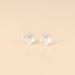 Minimal Halo Stud Earrings