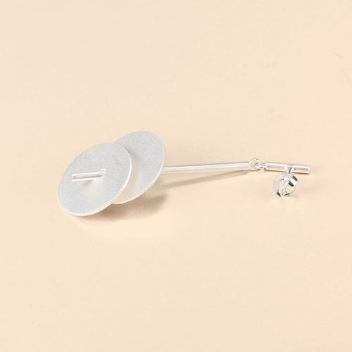 Double Disc Drop Earrings