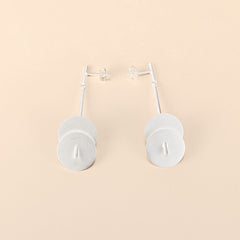 Double Disc Drop Earrings