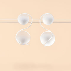 Sun and Moon Swirl Post Earrings