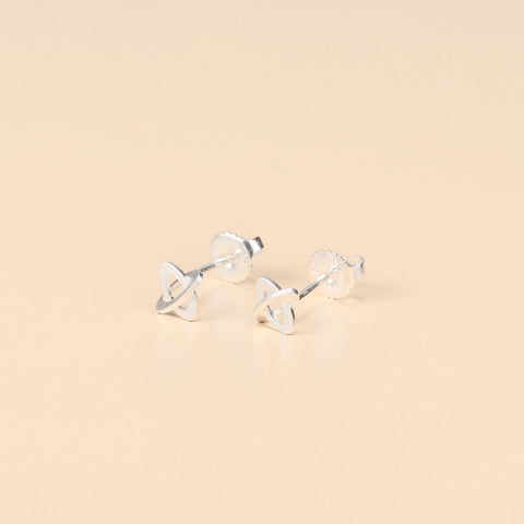 Ribbon And Bows Small Post Earrings