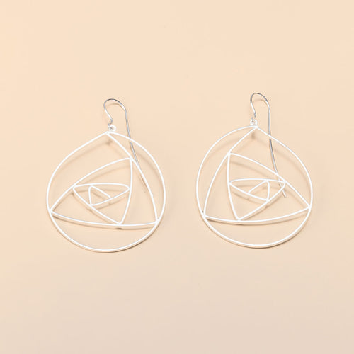 Abstract Rose Earrings