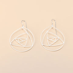 Abstract Rose Earrings