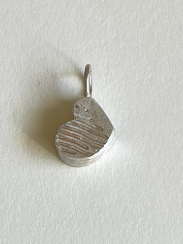 Sterling Silver .005 CTW Diamond Engravable Round Pendant