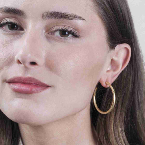 MIA Hoop Earrings in 18K Gold Vermeil