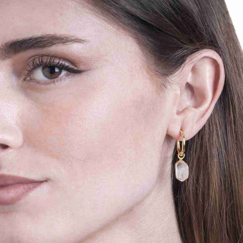 Herkimer Earrings in 18k Gold Vermeil