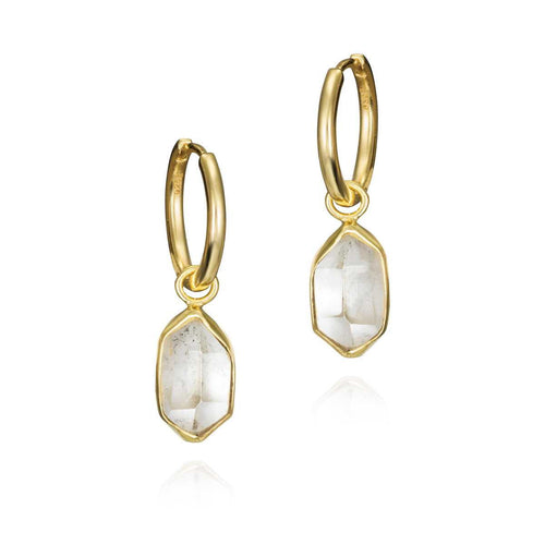 Herkimer Earrings in 18k Gold Vermeil