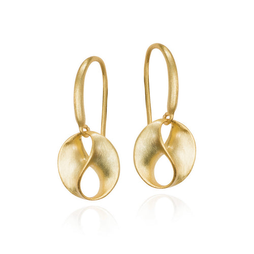 LOVE Earrings in Silver & 18k Gold Vermeil Medium
