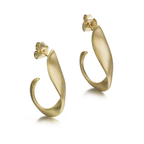 LOVE Earrings in Silver with 18k Gold Vermeil