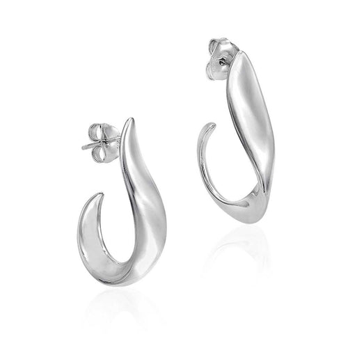 LOVE Earrings in Silver with 18k Gold Vermeil