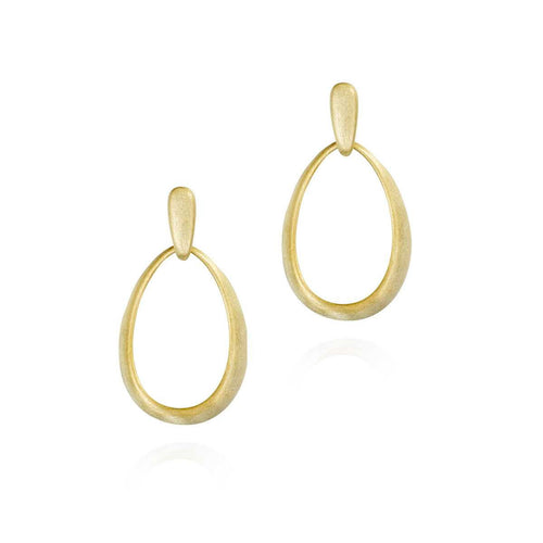 MIA Collection Oval Earrings – 18k Gold Vermeil