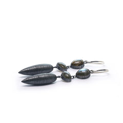 Rainbow Drops Earrings | Labradorite & Moonstone