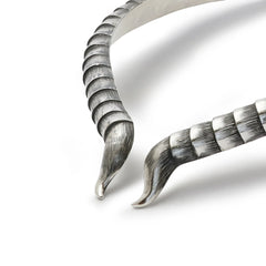 Serket Scorpion Tail Collar | Oxidized Silver Choker