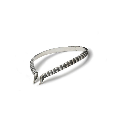 Serket Scorpion Tail Collar | Oxidized Silver Choker