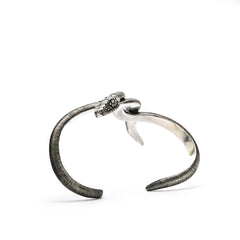 Serpentine Embrace 925 Sterling Silver Hand Bracelet