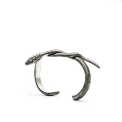 Serpentine Embrace 925 Sterling Silver Hand Bracelet