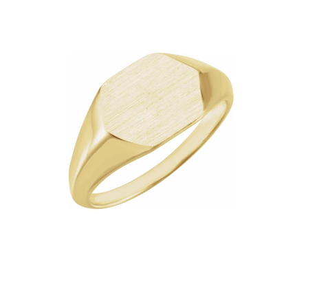 18K Yellow Gold 12 mm Standard Fit Flat Band