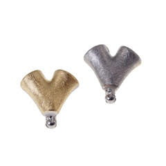 Vario Gold and Steel Clasp Y Shape 3D Connector