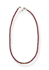 Pink Tourmaline Bead Necklace