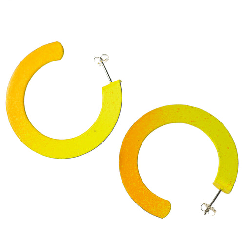 Yellow Circle Hoops