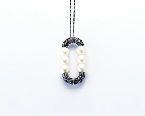 14k Gold Cultured White Freshwater Pearl & 1/3 CTW Natural Diamond Hoop Earrings