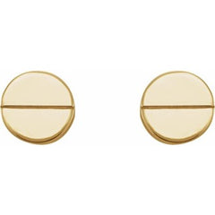 14K Gold Geometric Earrings