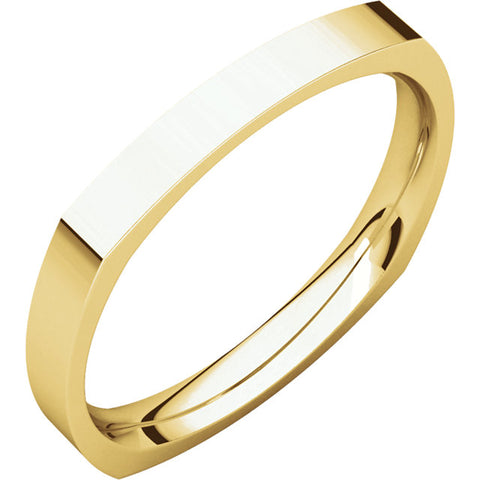 14K Gold Curved Form-Fitting 2 mm Wide Wedding Band For Round Solitaire Engagement Ring