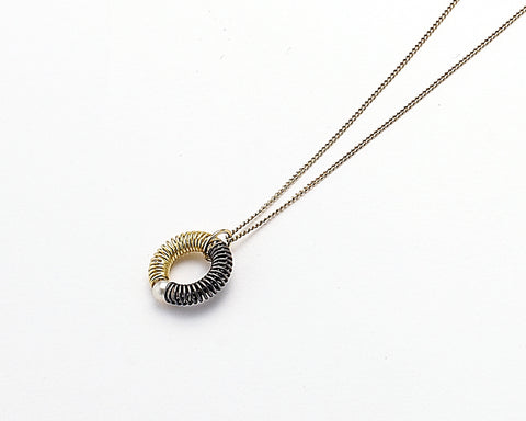 18K Yellow Gold and Sterling Silver SpringPlay Necklace