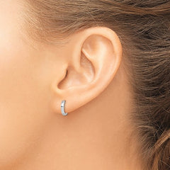 Sterling Silver Hinged Hoop Earrings