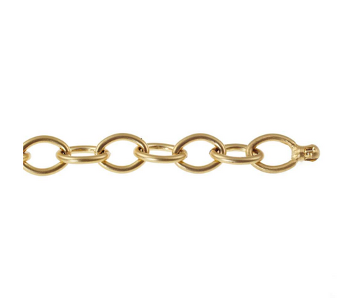 Vario Clasp Gold PVD Anchor Chain with Matte Finish 8x 6mm