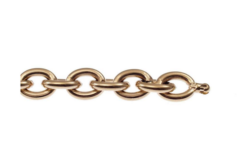 Vario Clasp Gold PVD Super Flexible Mesh Ring Chain 6 mm