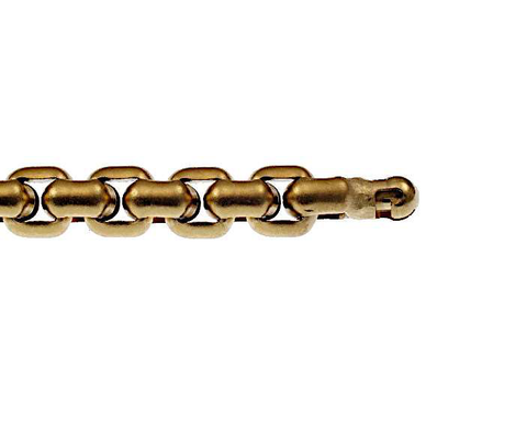 Vario Clasp Gold PVD Anchor Chain with Matte Finish 12 x 9 mm