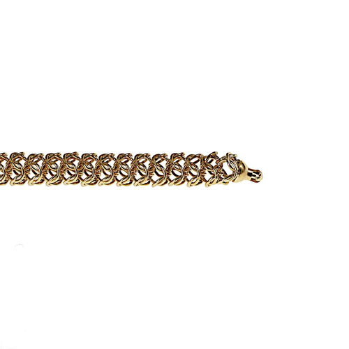 Vario Clasp Gold PVD Ring Chain Mesh 6 mm