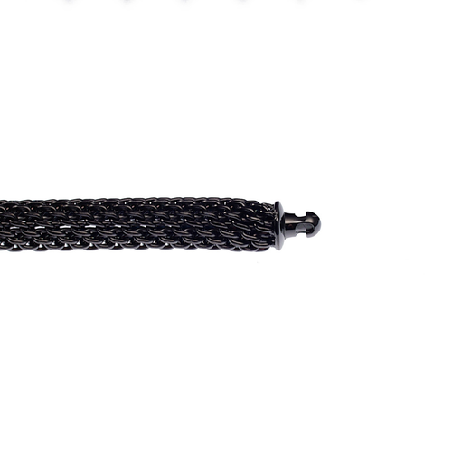 Black Mesh Chain 5mm with PVD and Male Bayonet Connector Head